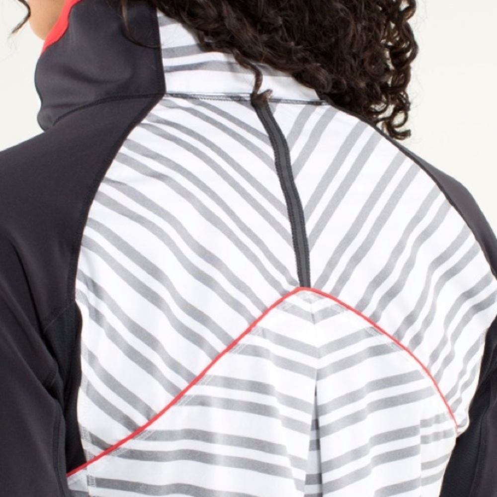 lululemon athletica Black and Red Striped Jacket - Picture 7 of 13